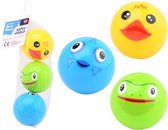 Happy World dieren bad speelballen in net, 3 stuks
