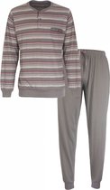 Paul Hopkins - Heren Pyjama - Strepen Dessin - Grijs - Maat XL