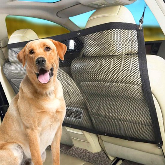 Allecto Premium - Auto Hond Guard Barrière Net Voor Auto Veiligheid Interieur Accessoires Universele Honden Divider Guard 115 X 62 Cm Zwart