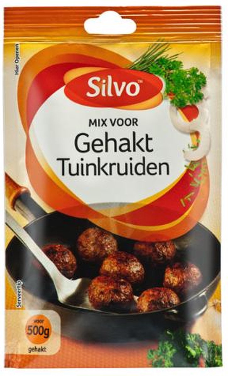 Goedkoopste Silvo® | 10 x Mix Gehakt Tuinkruiden 40 gram | frisse kruidensmaak | multipack