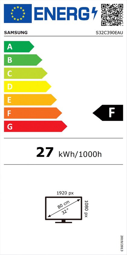 Ecran ordinateur incurvé LED 32 Samsung S32C390EAU, 81,3 cm (32), 1920 x  1080 pixels, Full HD, LED, 4 ms, Noir