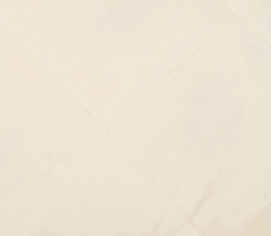 Couverture lestée vidaXL - Couverture de couchage - Couverture lestée 155 x 220 cm 11 kg Tissu Crème clair - Weighted Blanket - Confort de sommeil - Sommeil paisible