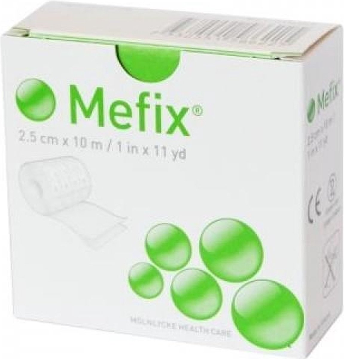 Goedkoopste Mefix nonwoven fixatiepleister 2,5 cm x 10 meter Molnlycke