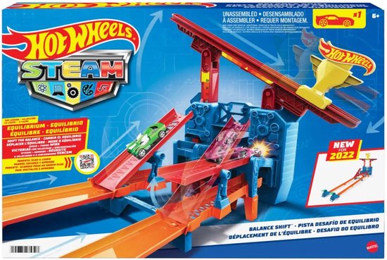 Hot Wheels Racebaan Steam Balance Shift Speelset