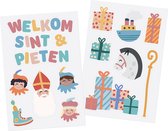 Folat - Autocollants de fenêtre 'Welcome Sint & Pieten' - Sint and Pieten - 13 pièces