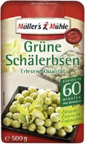 Müller's Mühle Pois cassés verts entiers - 1 paquet de 500 g