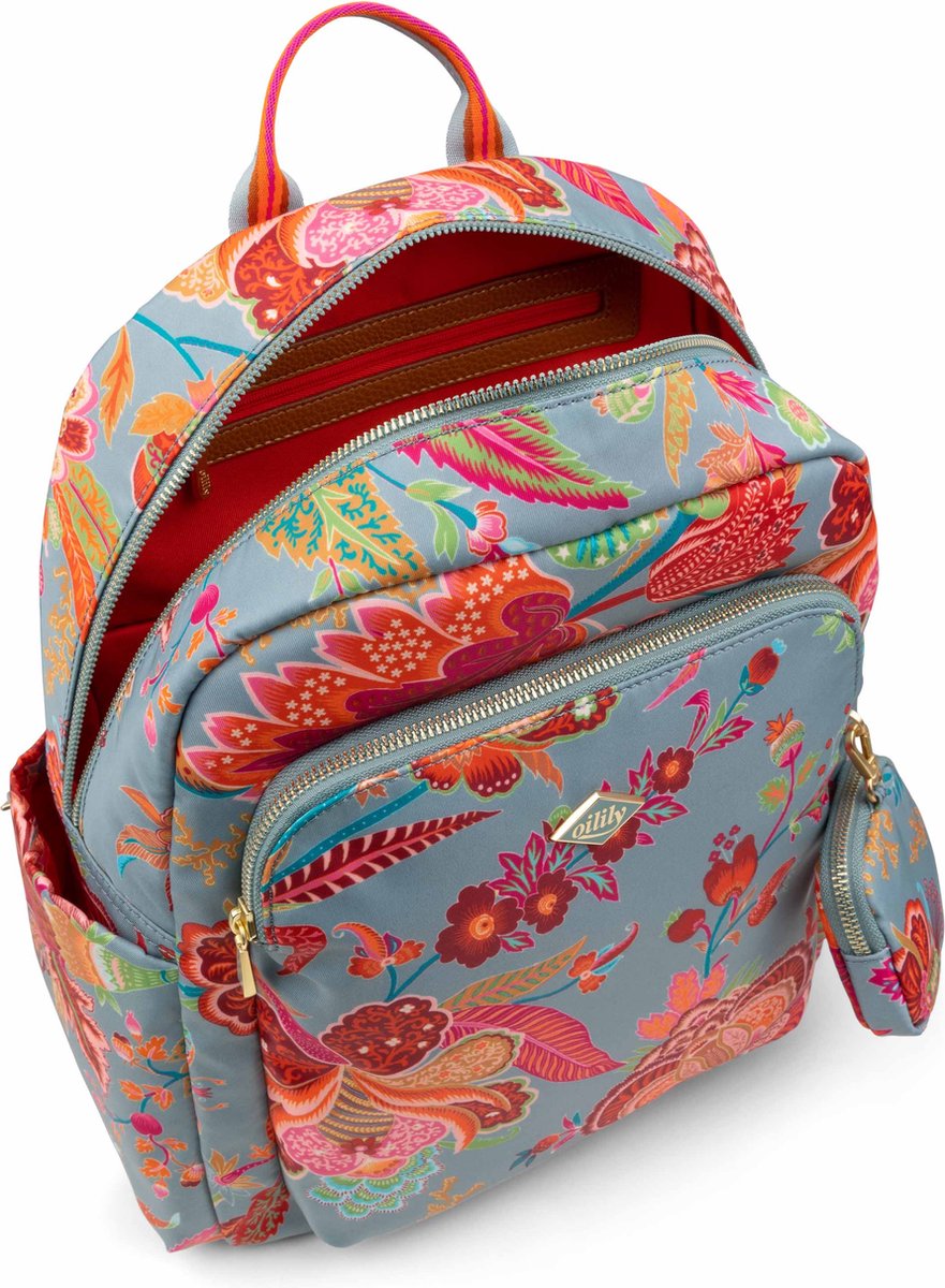 Oilily Helena Paisley City Backpack Port [151900] - sac à dos sac a dos Rouge