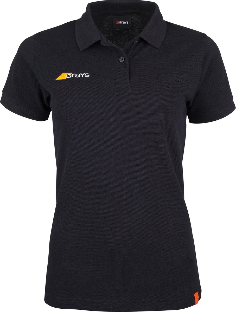 Grays hockeykleding Polo Tangent Jnr Zwart - maat 140