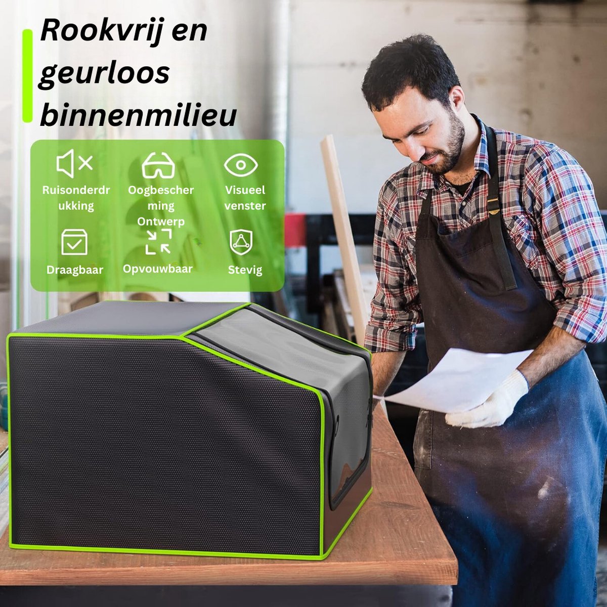 xTool Enclosure für Laser Gravurmaschine 62.5 x 61 x 31cm, Laser Gehäuse Schutzhülle, Gerü