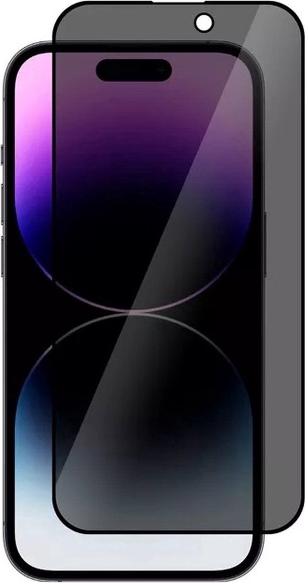 APROTECT® - Privacy screenprotector geschikt voor iPhone 15 Pro Max - Privé Tempered glass - Geschikt voor iPhone 15 Pro Max - Tempered glass - glasplaatje