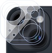 Camera Lens Screen Protector geschikt voor iPhone 15 - 2x Gehard Glas Screenprotector GlassGuard