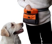 EQ Dog 2.0- nieuw model-Click'n Treat Bag-beloningstasje hond-hondentraining-Oranje-Zwart
