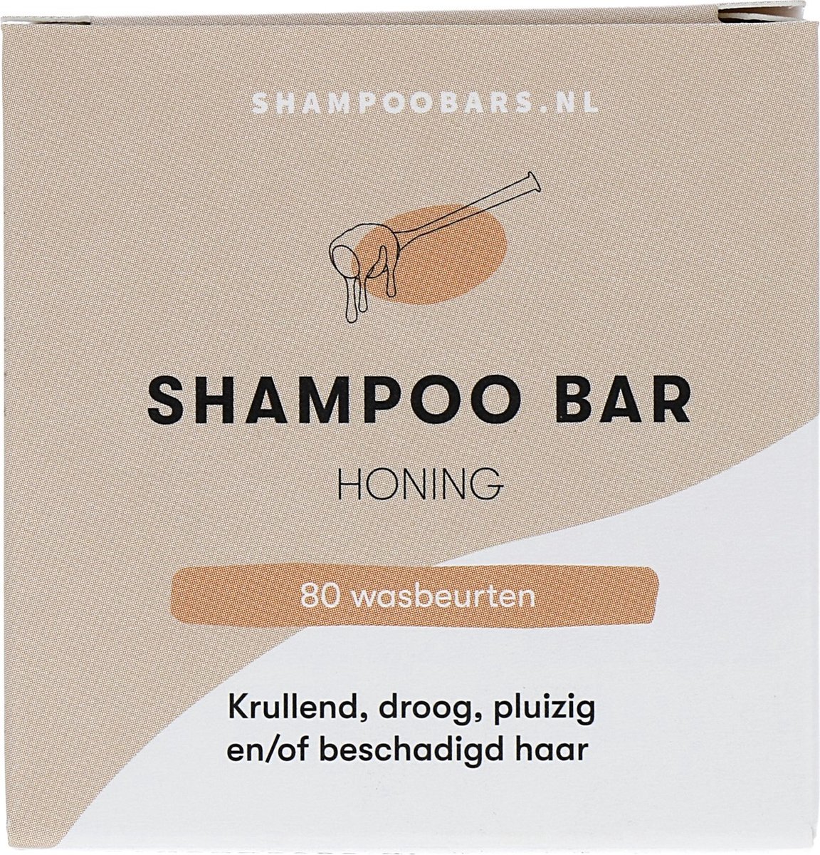 Shampoo Bar Honing | Handgemaakt in Nederland | CG-proof | SLS- & SLES-vrij | Dierproefvrij | Ideaal voor krullend haar | Zeer geschikt voor een droge hoofdhuid | 100% biologisch afbreekbare verpakking