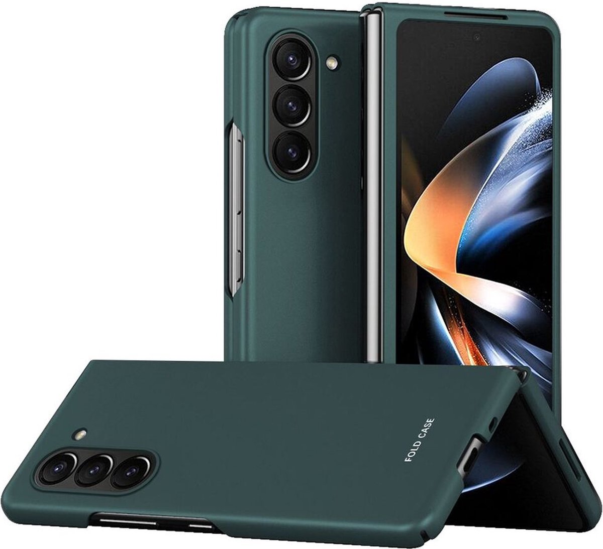 Geschikt voor Samsung Galaxy Z Fold 5 Hard Back Cover Hoesje - Groen