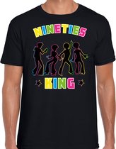 Bellatio Decorations T-shirt de costume de party des années 90 pour hommes - outfit de fête des années 90 - roi des années 90 - noir M