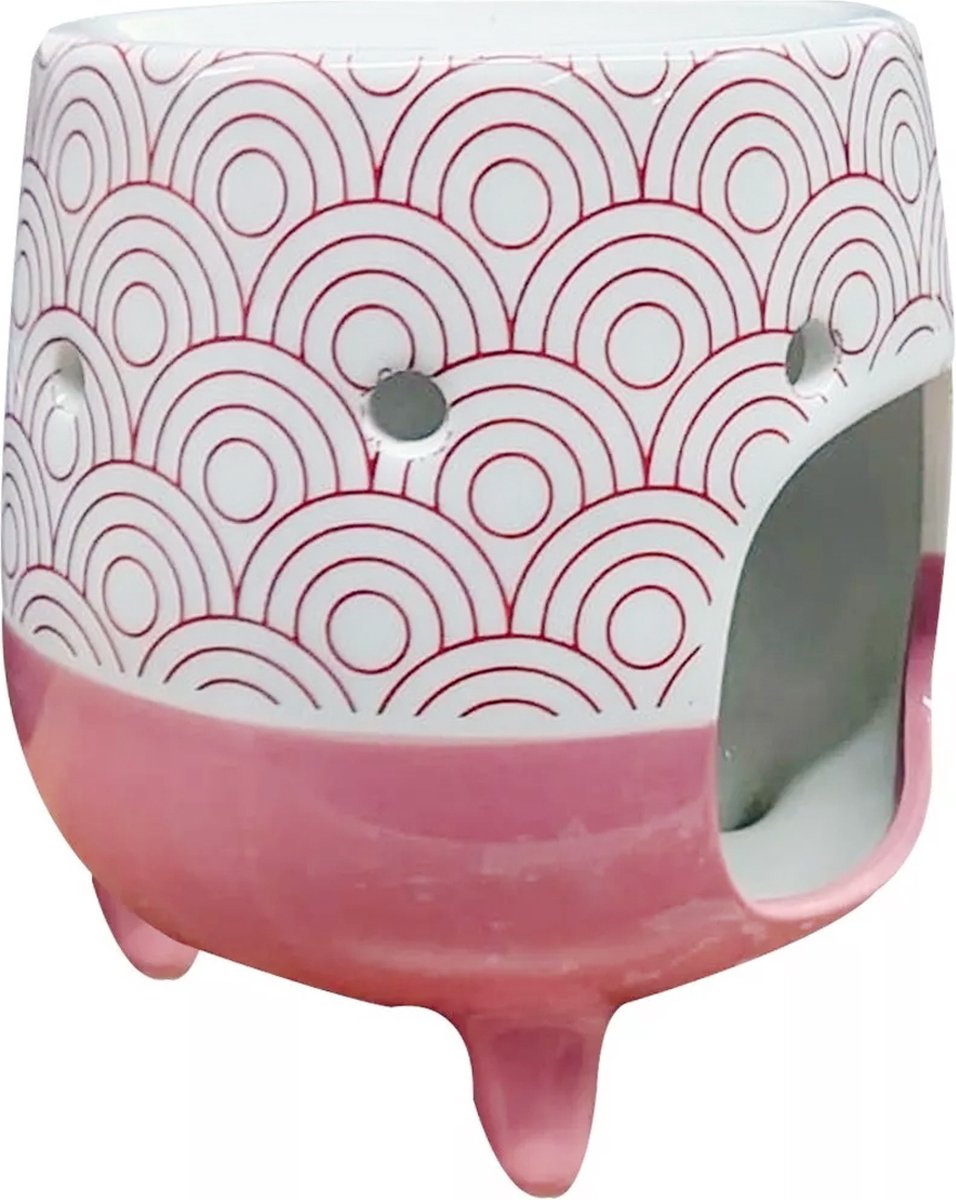 Arowell Design Waxmelt Aromabrander Oliebrander Geurbrander 10 x 10 x 12 cm Roze