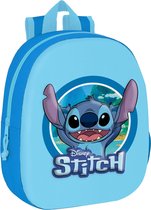 Disney Lilo & Stitch Rugzak, 3D True Blue- 33 x 27 x 10 cm - Polyester