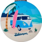 Make Up Spiegeltje Compact Volkswagen Busje VW T1 Explore More & The Waves are Calling - 6,5cm