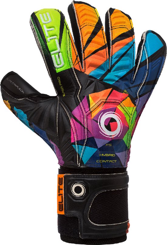 Gants de gardien de but Elite Sport Orca - Wit / Bleu Ciel | Taille: 10