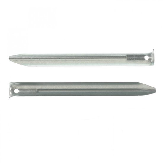 Piquet de tente de camping demi-rond - 18 cm - 10 pièces