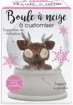 Doe-het-zelf Set - Hobbypakket Decoratie - Maak je eigen Sneeuwbol incl sneeuwvlokjes