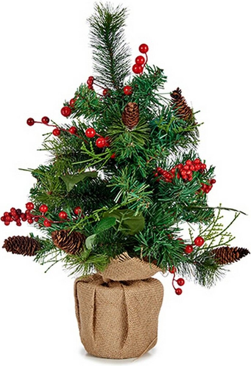 Kerstboom Bruin Rood Groen 23 x 47 x 27 cm