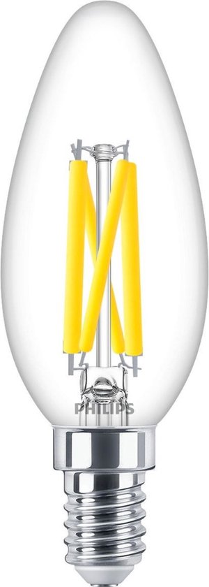 Philips MASTER LED E14 Kaars Filament Helder 5.9W 806lm - 922-927 Dim naar Warm | Beste Kleurweergave - Dimbaar - Vervangt 60W