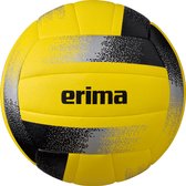 Erima Hybrid Volleybal - Geel / Zwart / Zilver | Maat: 5