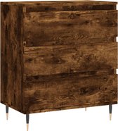 vidaXL Buffet 60x35x70 cm Bois d'ingénierie Chêne fumé - Buffet - Commodes - Armoire de rangement - Armoire murale