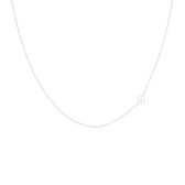 OOZOO Jewellery - Zilverkleurige ketting met een klaver - SN-2036