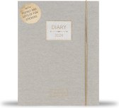 Pimpelmees diary 2024 A5 - luxe edition linnen - vintage green