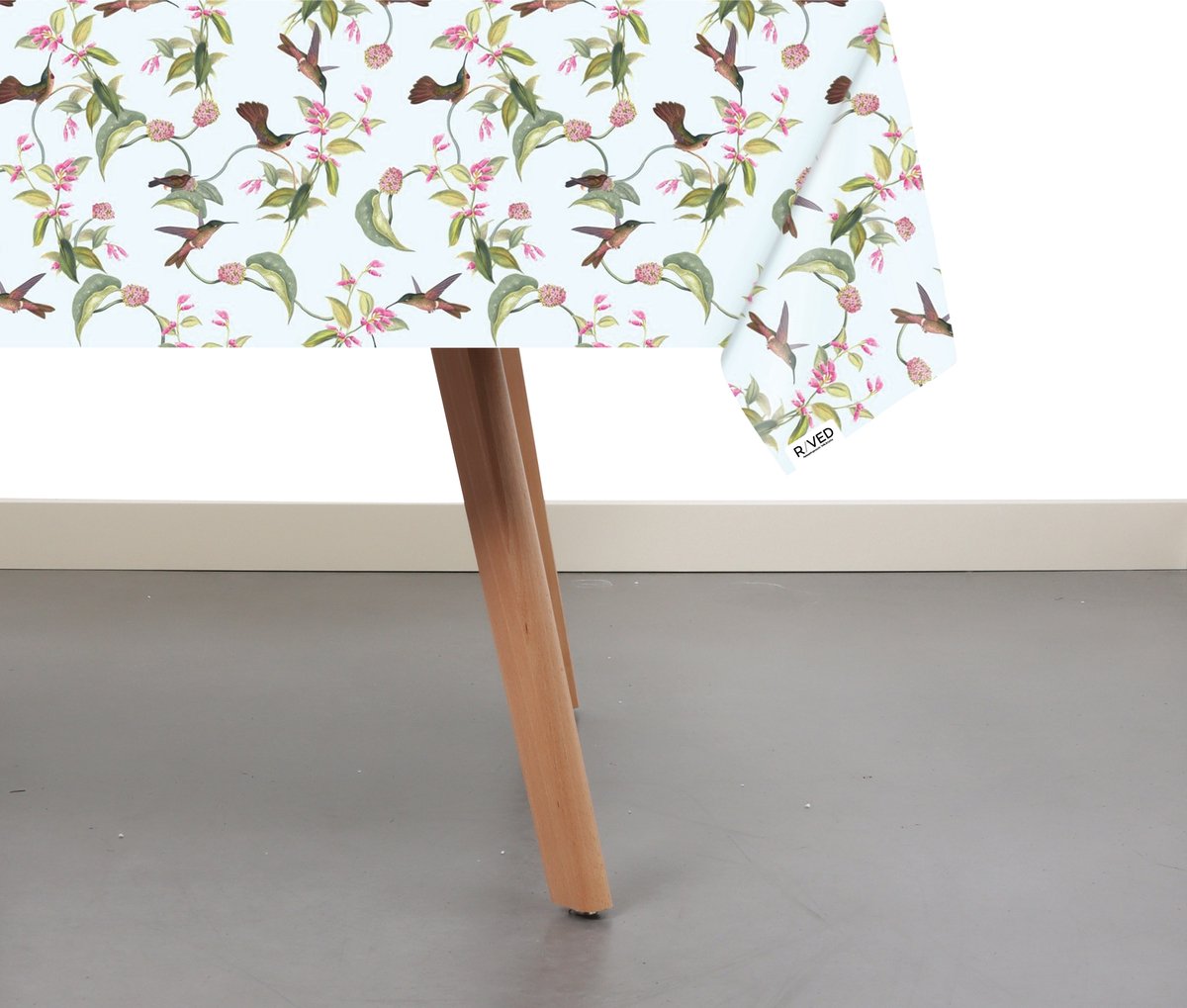 Raved Tafelzeil Bloemen Design Met Vogels 140 cm x 290 cm - PVC - Afwasbaar