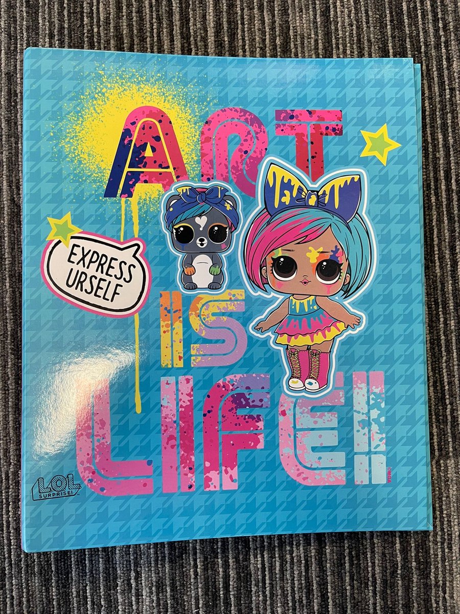 LOL 2-rings map A4 - L.O.L. Art is Life - Schoolmap - back to school