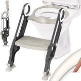 Bol.com KIDIZ® Toiletbril voor kinderen Kindertoiletbril Toilettrainer met Trap en Handgrepen Opvouwbare Kindertoiletbril Potjes... aanbieding