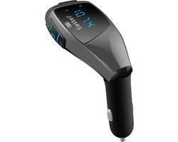 Bluetooth FM Transmitter/ Radio zender met USB fast- charging, SD- kaart poort/ handsfree bellen in de auto/ geschikt voor smartphone, iPhone, iPod, Samsung etc.