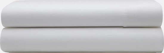Hoogwaardig basic katoen laken wit - 150x260 (eenpersoons) - fijn geweven - zacht en ademend - voor optimaal slaapcomfort
