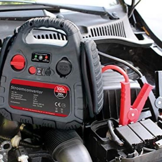 FOWAWU Starthulp powerbank met compressor 9-in-1, autoaccu-starthulp jump starter auto 8000A 26800mAh(voor alle auto's of 10 l diesel), Elektrische fietspomp 150psi Automatisch stoppen