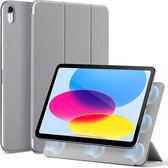 Geschikt voor ESR Rebound Magnetic iPad 10.9 Smart Hoes Tri-Fold Book Case Grijs