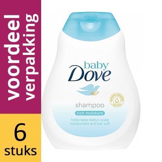 Dove baby shampoo rich moisture 200ml x 6