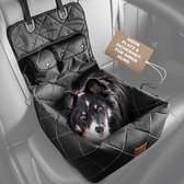 Siège auto pour chien Premium double coffre-fort avec sécurité bidirectionnelle - siège auto pour chien également pour chiens de taille moyenne - lit voiture 2 en 1 facile à assembler, confortable et élégant