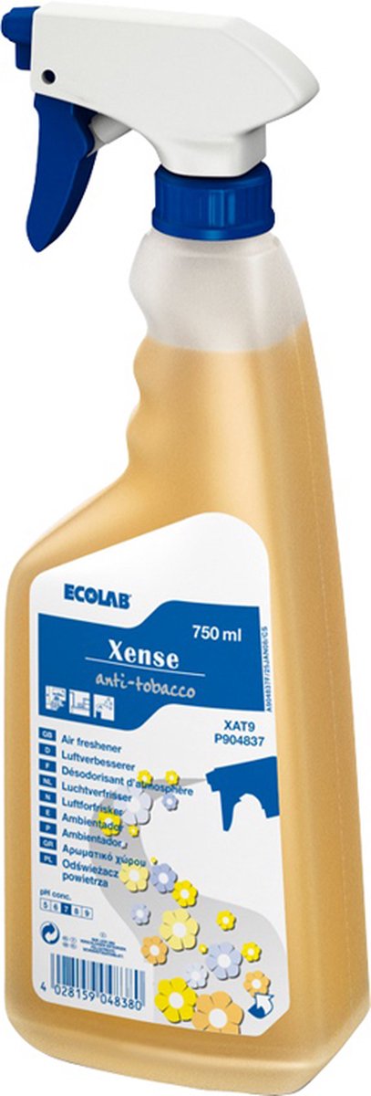 EcoLab luchtverfrisser Xense Anti Tabakgeur - Tabakgeurverwijderaar - 1x 750ml
