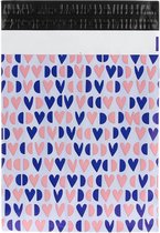 Verzendzakken voor Kleding - 100 stuks - 33.5 x 43 cm (A3) - Multi colour Verzendzakken Webshop - Verzendzakken plastic met plakstrip