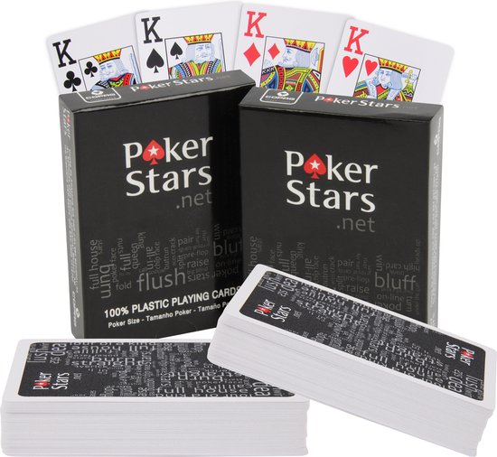 Jeu de carte 100% plastique format poker