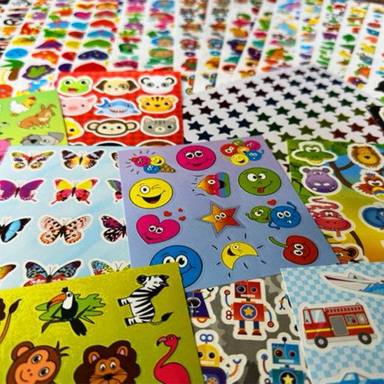 Stickerpakket Plakpret XL - 43 stickervellen - Stickers - Genderneutraal- Knutselen- Kinderen