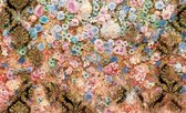 Fotobehang - Vlies Behang - Kleurrijke Bloemen - 368 x 254 cm