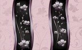 Fotobehang - Vlies Behang - Bloemen in een Luxe Patroon - 208 x 146 cm