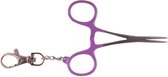 Mini Kocher avec porte-clés violet | 9 cm | Acier inoxydable | accessoires d'allaitement