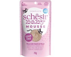12x Schesir Baby Kitten Mousse Kip 70 gr