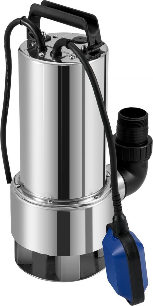 Dompelpomp - Waterpomp - Pomp - Vuilwaterpomp - 1300W - RVS - 20000L/H - met 10 Meter Snoer - voor Kelder, Zwembad en Vijver – foto 4