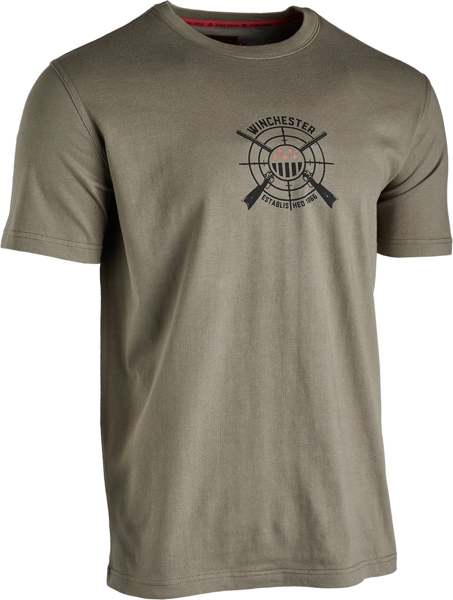 Winchester T-shirt - Heren - Parlin - Premium Jacht Merk - Groen - S
